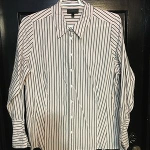22 Lane Bryant Striped Button Down Shirt